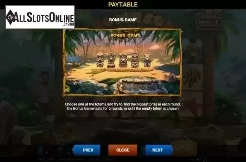 Paytable 5. Robinson from Evoplay Entertainment