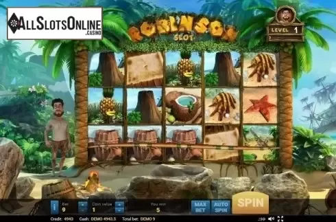 Win screen. Robinson from Evoplay Entertainment