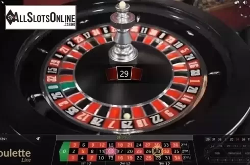 Game Screen. Roulette Live Casino (Evolution Gaming) from Evolution Gaming