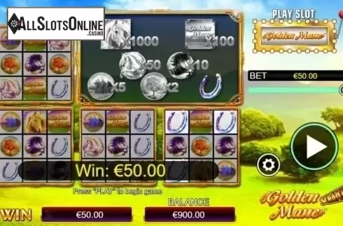 Game Screen 2. Scratch Golden Mane from NextGen
