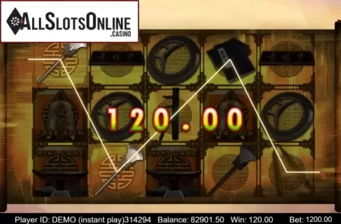 Win Screen 4. Shaolin from Triple Profits Games