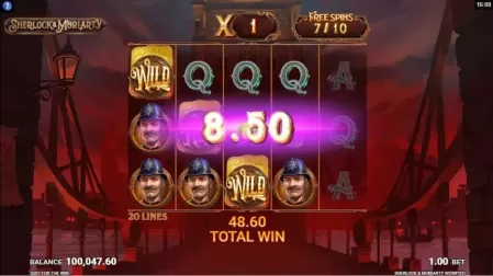 Sherlock and Moriarty WowPot slot screenshot 4