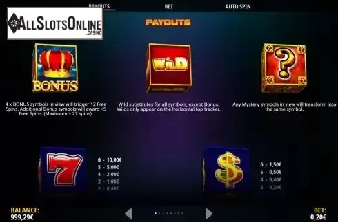 Special symbols screen
