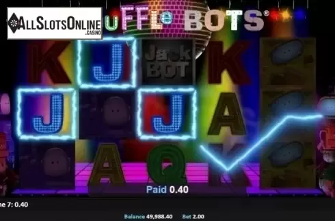 Win Screen. Shuffle Bots from Realistic