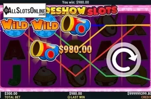 Game workflow . Sideshow Slots from Slot Factory
