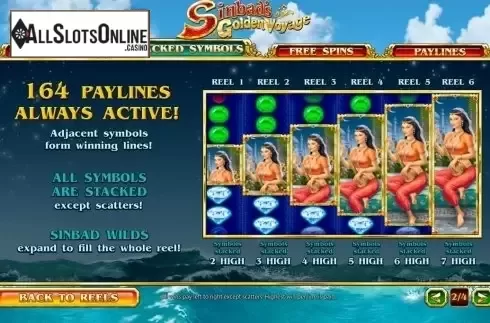 Screen3. Sinbad's Golden Voyage from Playtech