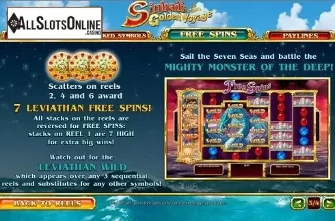 Screen4. Sinbad's Golden Voyage from Playtech