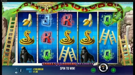 Snakes and Ladders Megadice slot screenshot 1