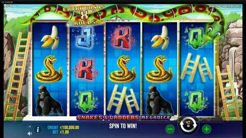 Snakes and Ladders Megadice slot screenshot 1