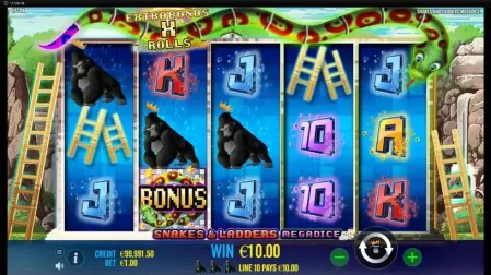 Snakes and Ladders Megadice slot screenshot 2