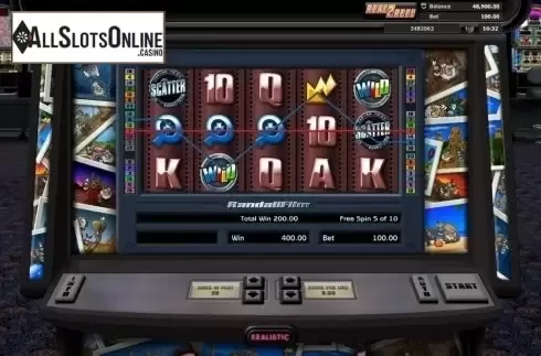 Free spins screen 3. Snapshot from Realistic