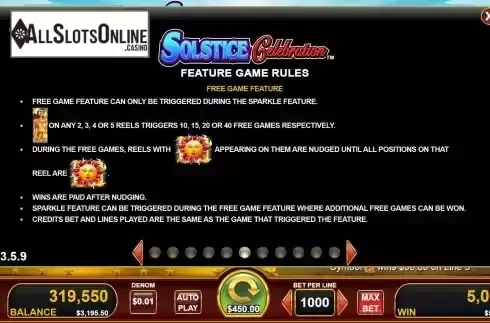 Free Game screen