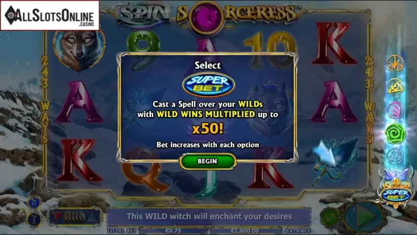 Game features 2. Spin Sorceress from NextGen