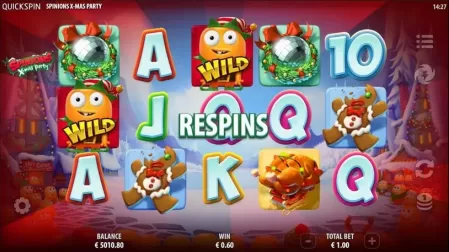 Spinions Christmas Party slot screenshot 6