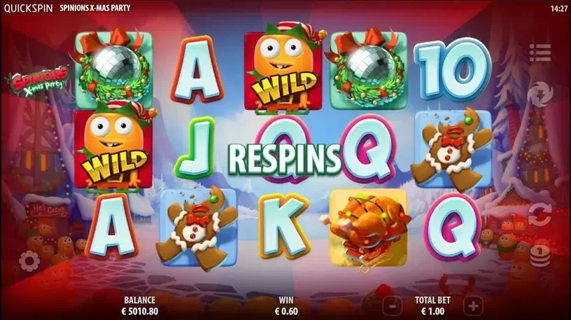 Spinions Christmas Party slot screenshot 6