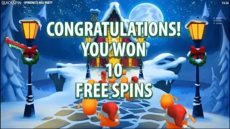 Spinions Christmas Party slot screenshot 3
