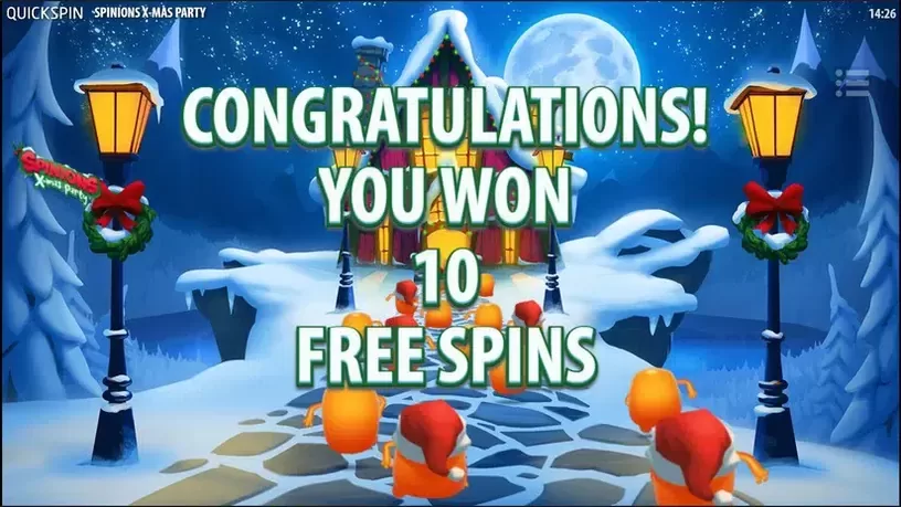 Spinions Christmas Party slot screenshot 3