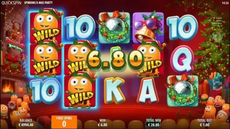 Spinions Christmas Party slot screenshot 5