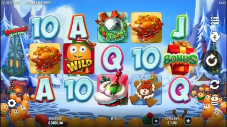 Spinions Christmas Party slot screenshot 1