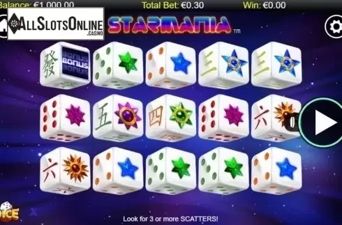 Reel Screen. Starmania Dice from NextGen