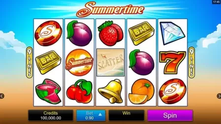 Summertime slot screenshot 1