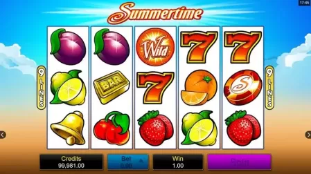 Summertime slot screenshot 3