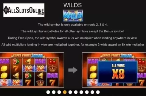 Wilds . Super Fruits Joker from Inspired Gaming