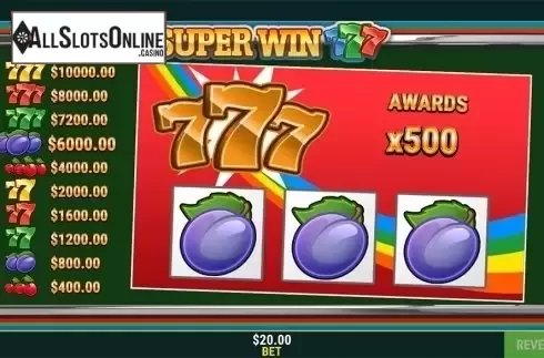 Game workflow 4. Super Win (Slot Factory) from Slot Factory