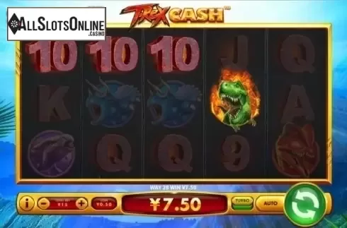 Win Screen 2. T-Rex Cash from Skywind Group