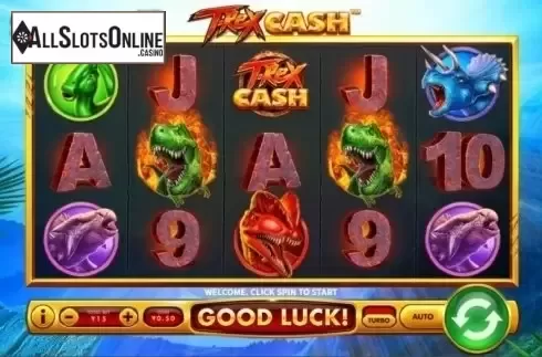 Game Workflow screen . T-Rex Cash from Skywind Group