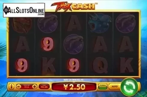 Win Screen . T-Rex Cash from Skywind Group