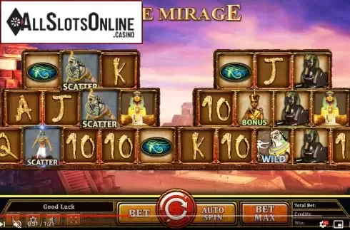 Win Screen 2. The Mirage from Probability Gaming