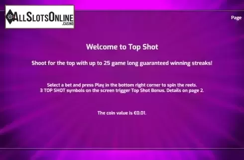 Game Rules screen