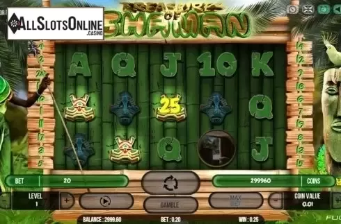 Win screen. Treasure Of Shaman from Fugaso