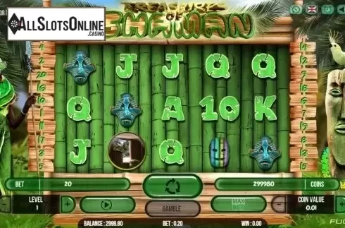 Reel screen. Treasure Of Shaman from Fugaso
