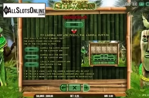 Paytable 3. Treasure Of Shaman from Fugaso