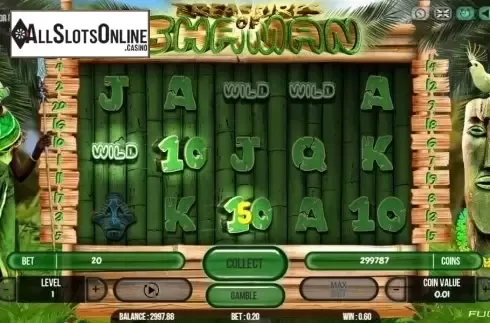 Wild Win screen. Treasure Of Shaman from Fugaso