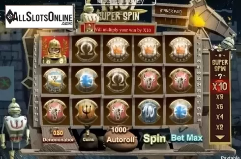 Screen6. Troy Super Spin from SkillOnNet