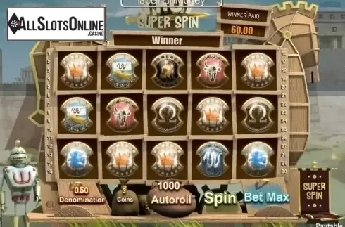 Screen9. Troy Super Spin from SkillOnNet