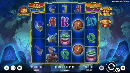 Ways of the Gauls slot screenshot 1