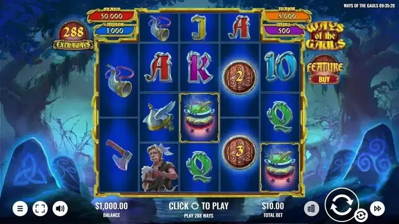 Ways of the Gauls slot screenshot 1