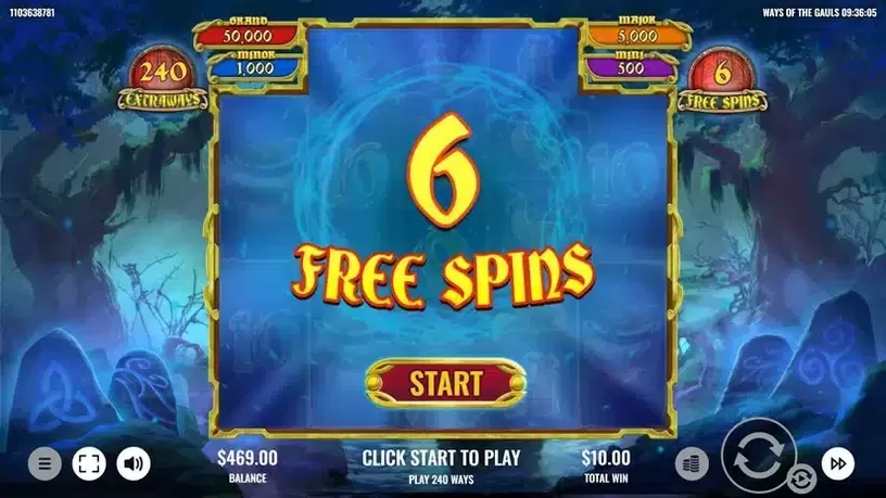 Ways of the Gauls slot screenshot 4