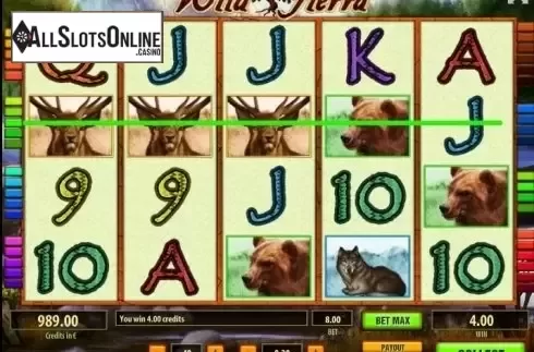 Win screen. Wild Sierra from Tom Horn Gaming
