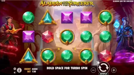 Aladdin and the Sorcerer slot screenshot 1