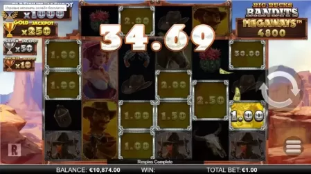 Big Bucks Bandits Megaways slot screenshot 5
