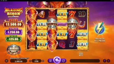 Blazing Bison Gold Blitz slot screenshot 1
