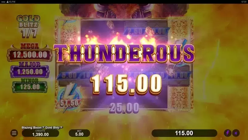 Blazing Bison Gold Blitz slot screenshot 5