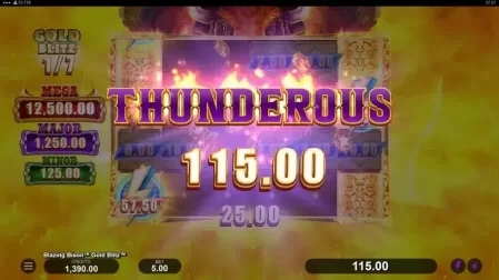 Blazing Bison Gold Blitz slot screenshot 5