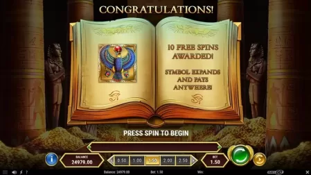 Book of Dead GO Collect slot screenshot 2