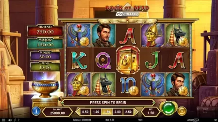 Book of Dead GO Collect slot screenshot 1